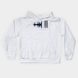 Piano Soundwaves Kids Hoodie